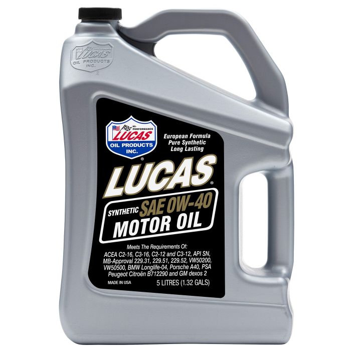 Lucas Synthetisch 0W40 5 ltr 