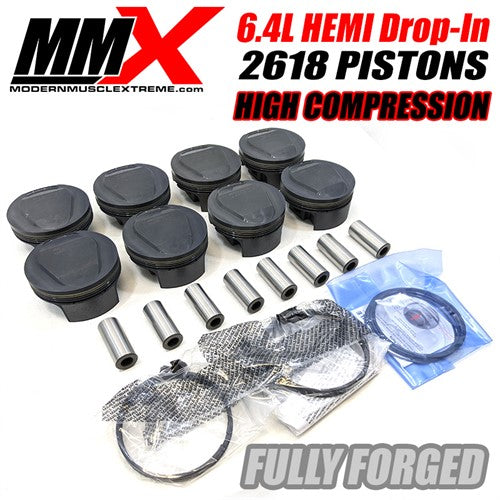 6.4L HEMI Mahle +0.035 Boring 2618 Gesmede Hoge compr Zuigers 