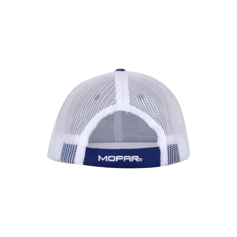 Mopar cap blue with white rubber logo