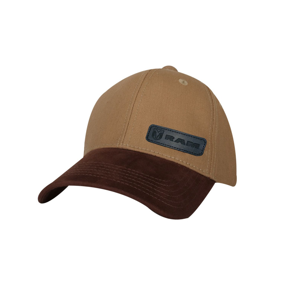 Dodge Ram cap leather patch canvas