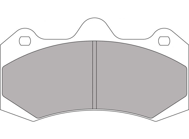 Brake Pad Set AP Racing Kit Small Caliper (Ferodo DS2500)