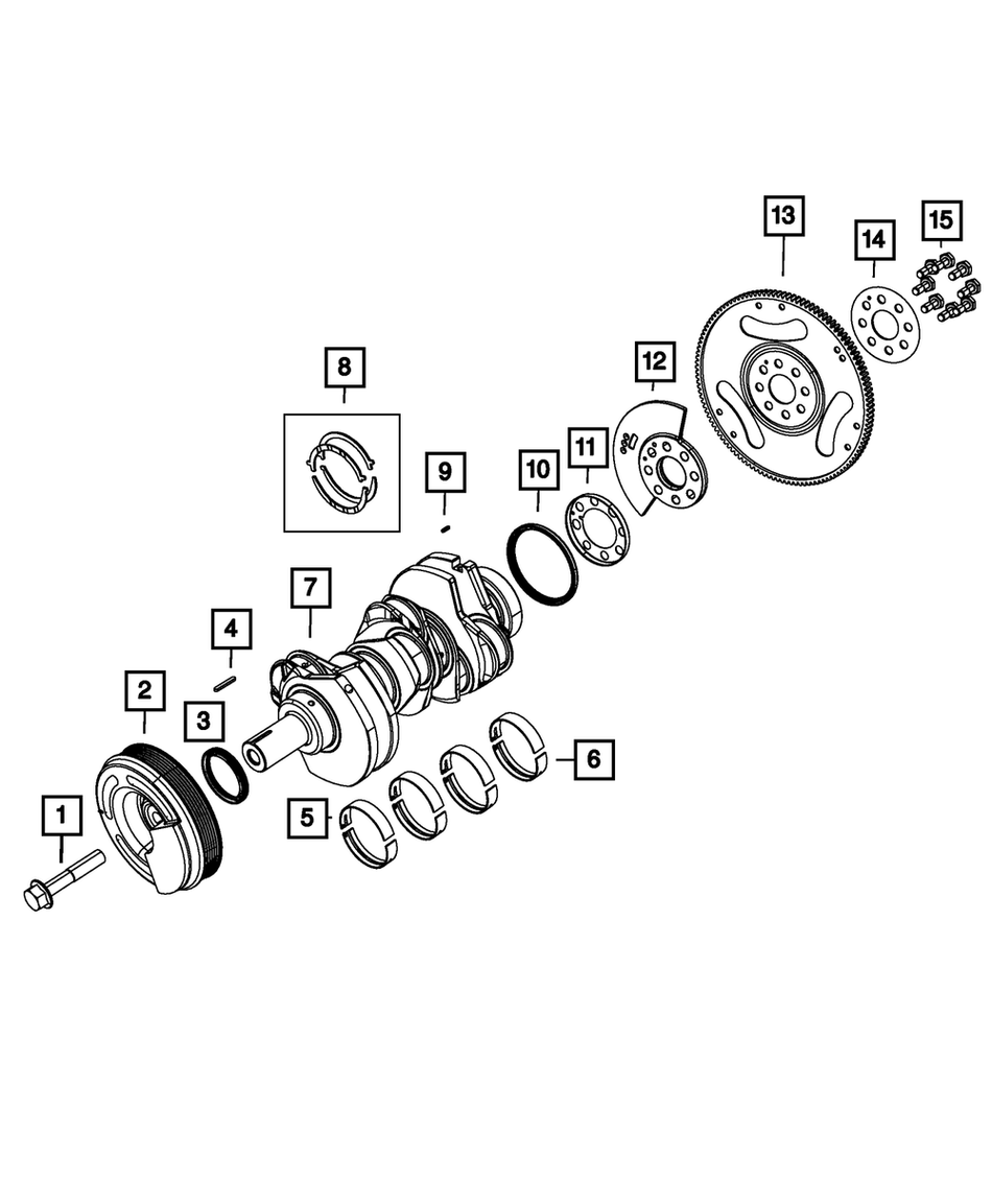 Wheel Crankshaft (Reluctor Wheel) 1500 14+ Jeep 14+