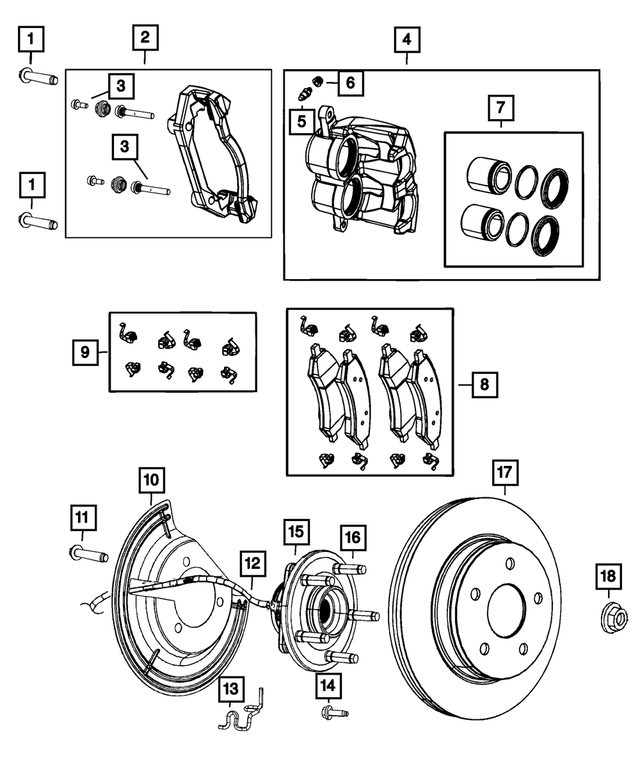 Disc Brake Pad Kit - Ram 1500 TRX DT 2021+