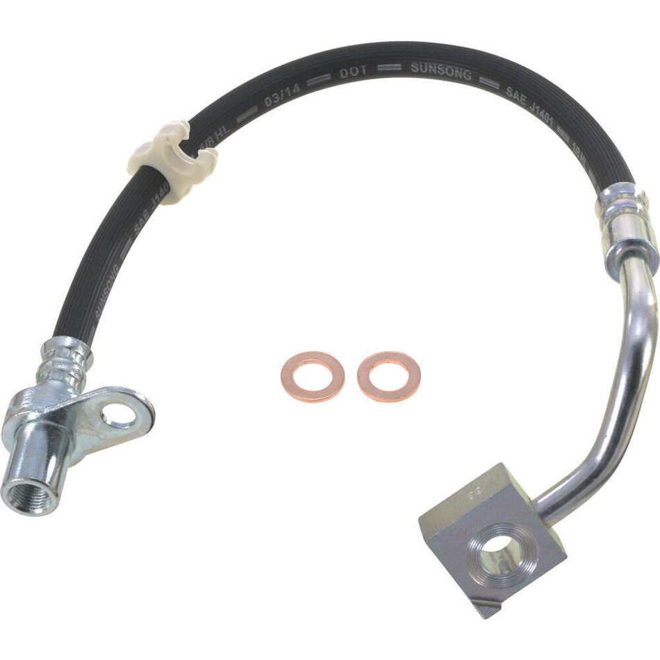 Brake hose left front 4-w Abs 06+ RAM 1500