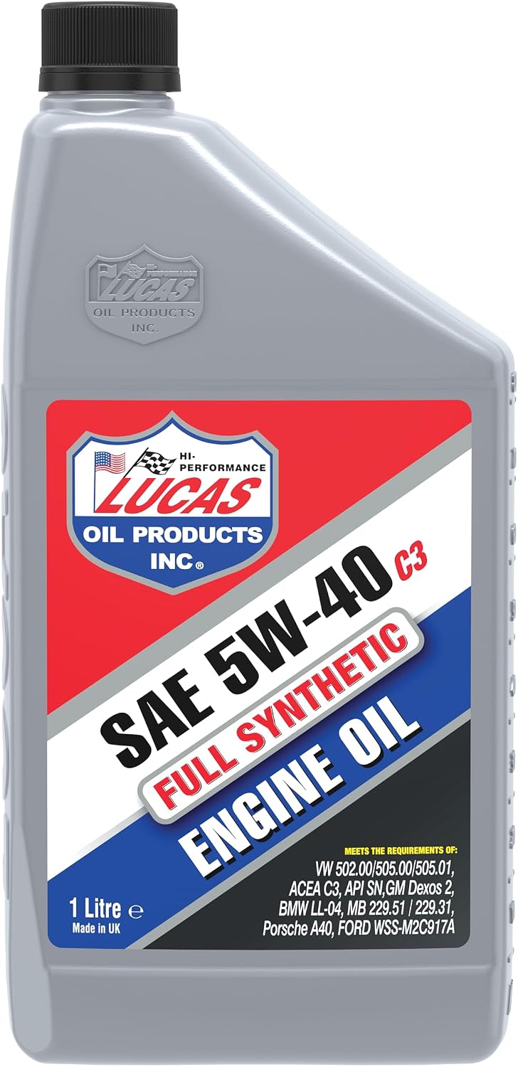 Lucas Oil Synthetic 5W-40 C3 motorolie 1 liter - artikel 47044