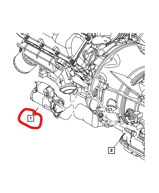 Startmotor RAM 05+ HEMI 1500/2500/3500 