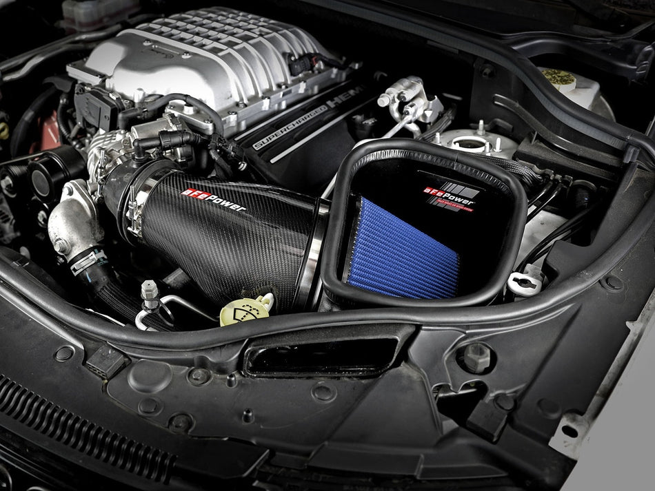aFe Track Series Carbon Fiber Pro 5R AIS - 2018 Jeep GC WK2