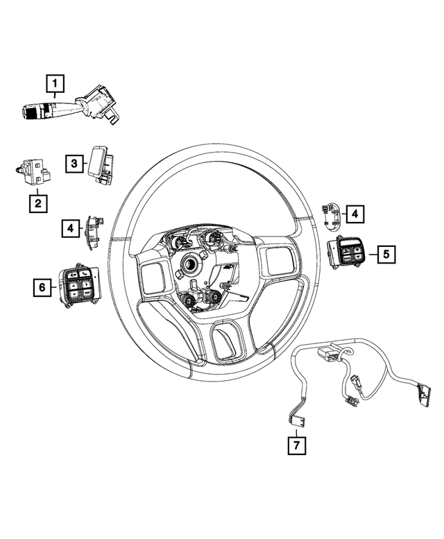 Wiring steering wheel - 2012-2019/19+ Classic