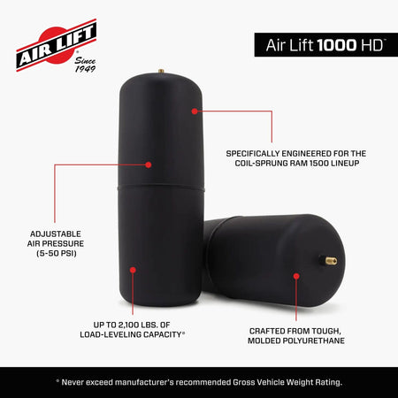 Air Lift 1000HD 60828HD producteigenschappen