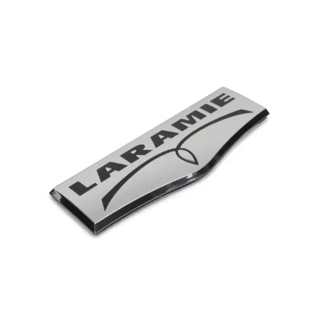 Logo "Laramie" tailgate chrome 09+