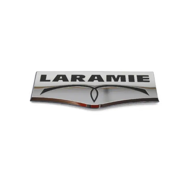 Logo "Laramie" tailgate chrome 09+