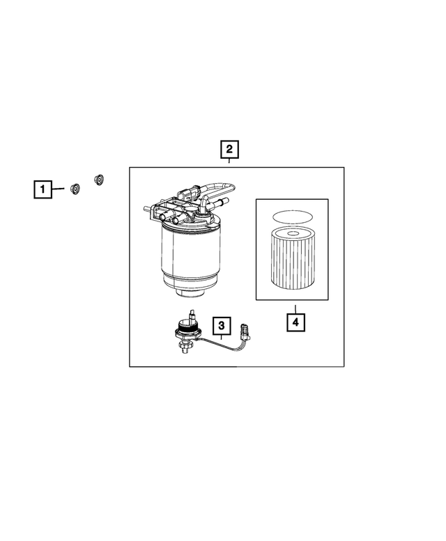 Fuel filter kit 2500 13+ Heavy duty