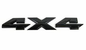 Logo tailgate 4x4 black