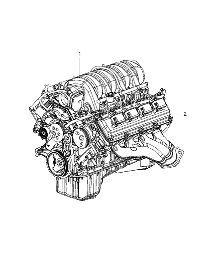 Lange blok 6.4 HEMI TRUCK BGE 13/18 RAM 2500/3500