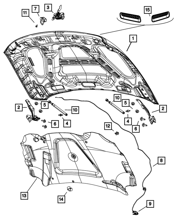 Engine hood insulation Ram 09/18 19+ classic