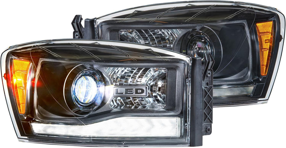 XB Hybrid LED Headlights - RAM 06-08