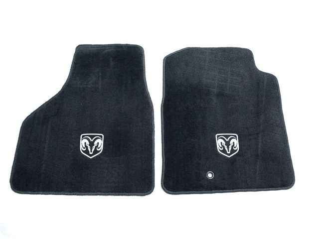 Front floor mats Ram 02/08 Anthracite with Logo