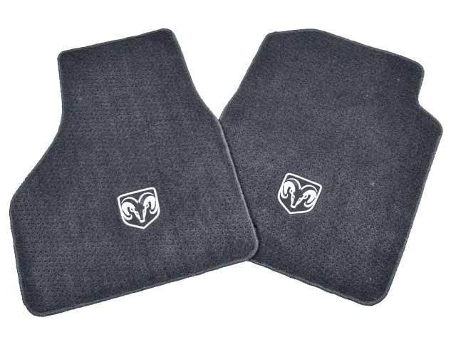 Front floor mats Ram 02/08 Anthracite with Logo