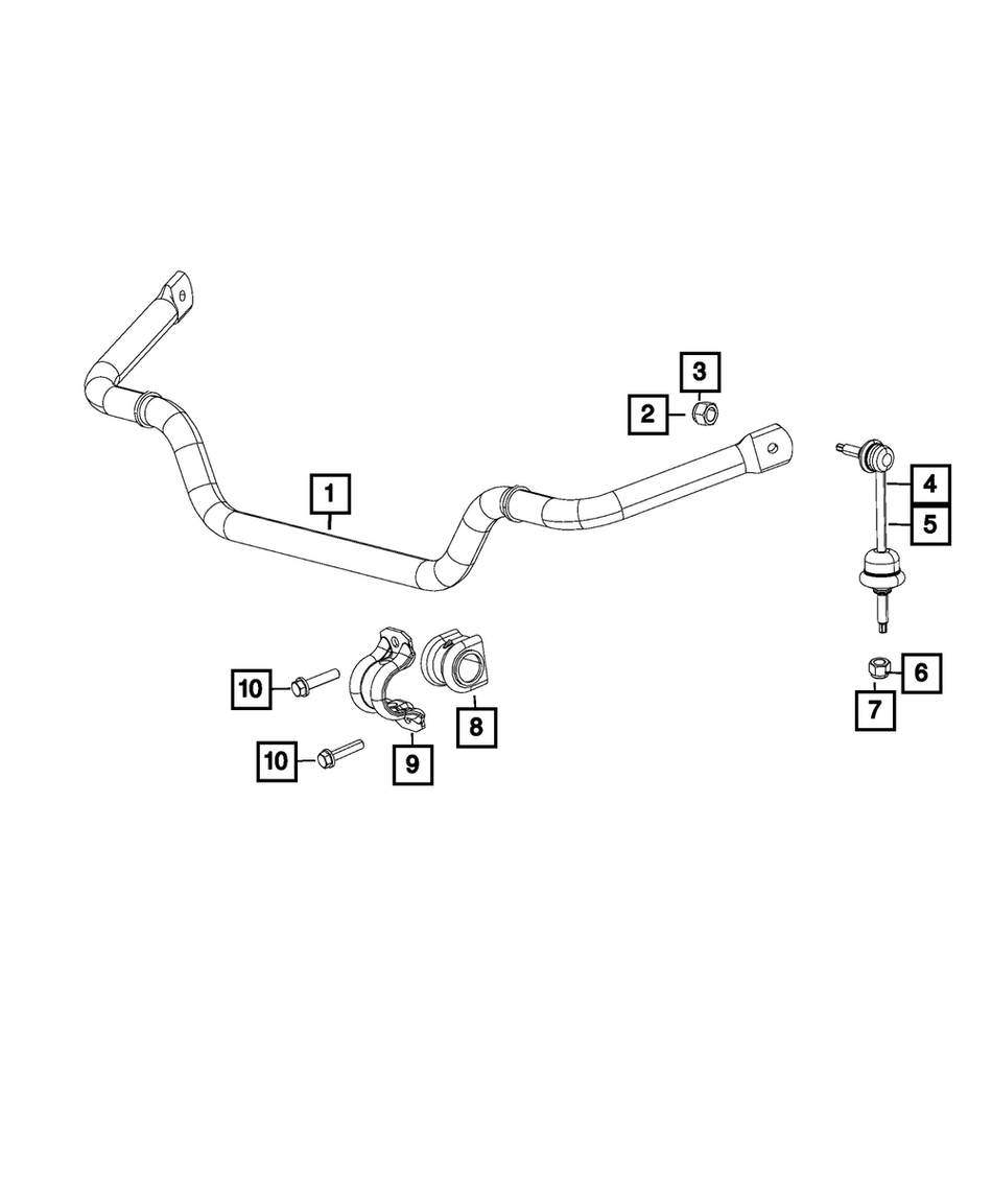 Front Stabilizer Bar - RAM 1500 2022-2024