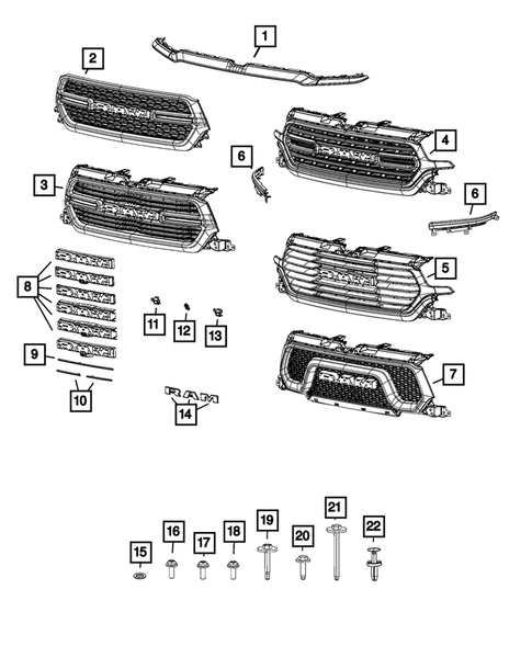 Grille Applique (part about headlights and grille hood shape)