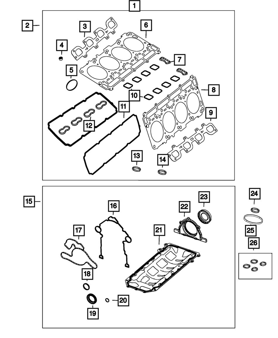 Cylinder Head Gasket 6.4L V8 - RAM 2500/3500 14+ LH