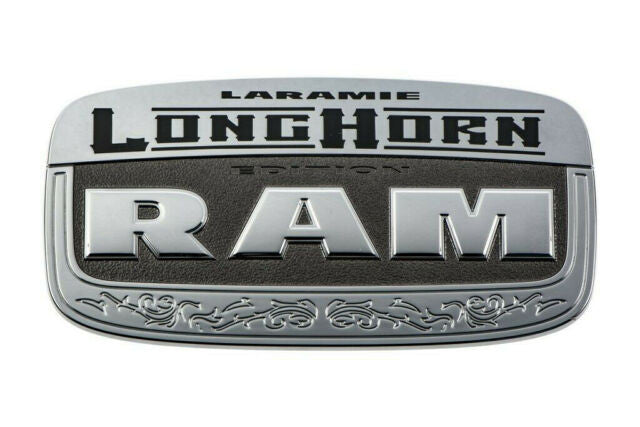 Logo Laramie Longhorn tailgate chrome 11+