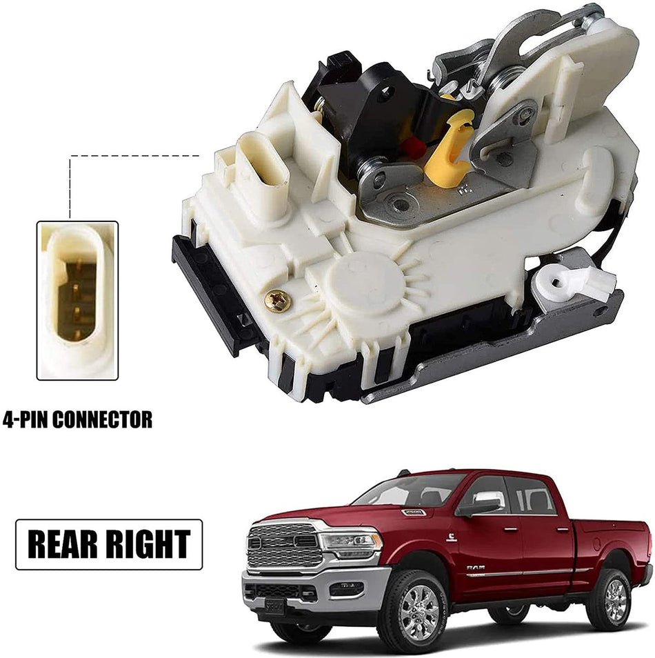 Door lock right rear 09+
