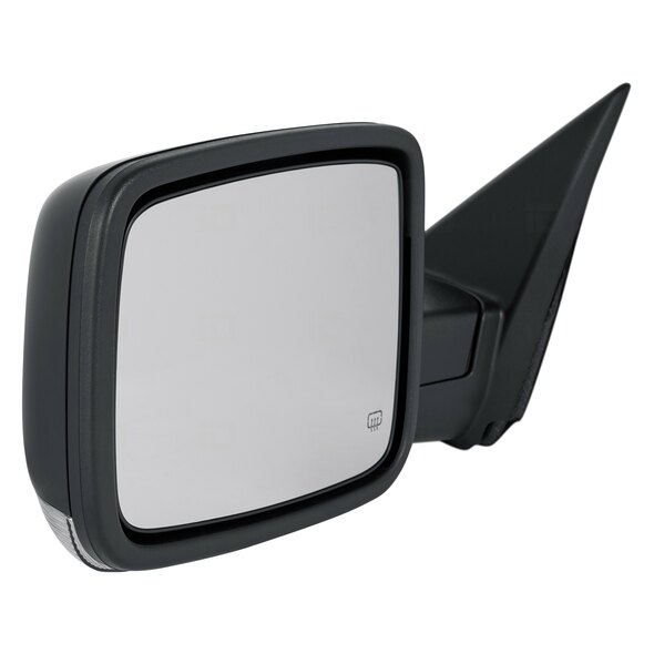 Mirror L light+Heat+dim+folding Ram 13-18 black Metal PXR