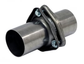 Flange with tube 3-hole stainless steel 3"