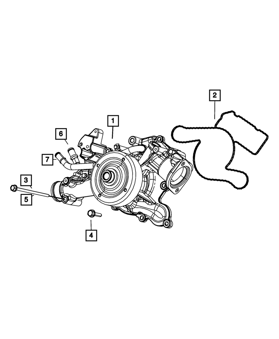 Water Inlet Tube - RAM 1500 2009+