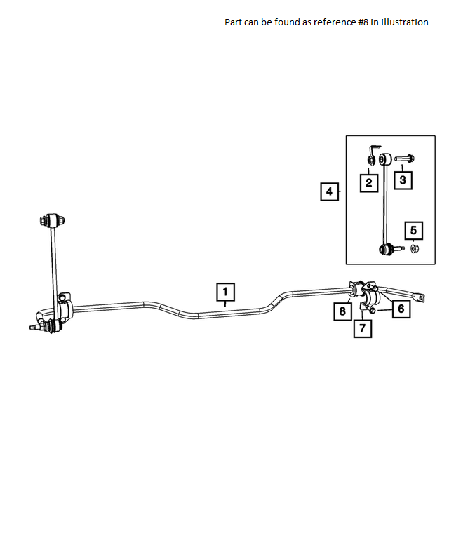 BUSHING, Stabilizer Bar, RAM 1500 '19-24