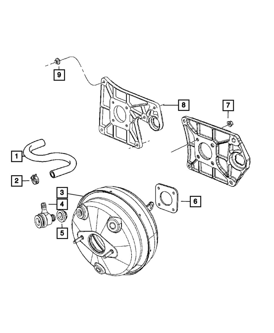Power Brake Booster - Wrangler 2007-2010
