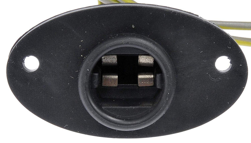 License plate light connection