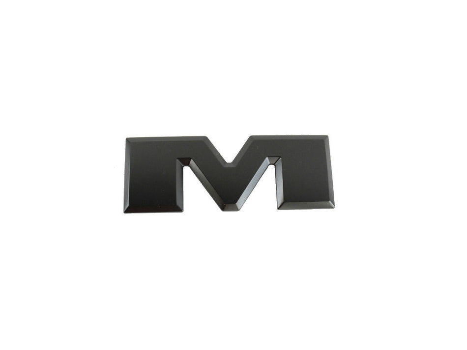 Logo tailgate "M" black 19+