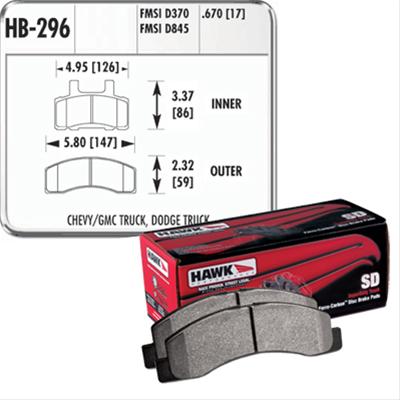 HAWK Superduty Brake Pads Front RAM 2500/3500 94/99