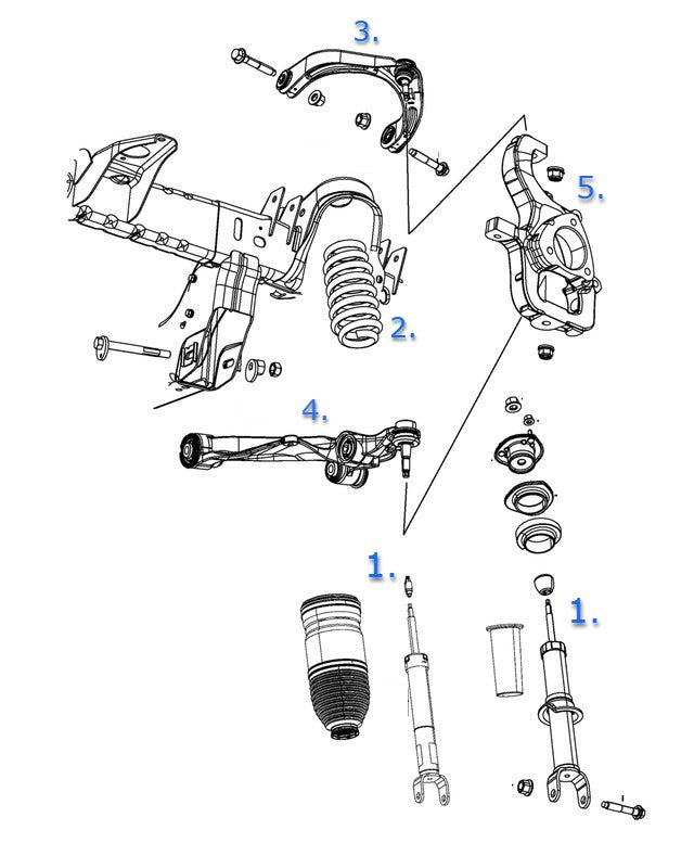 19+ DT Front Suspension Build Kit