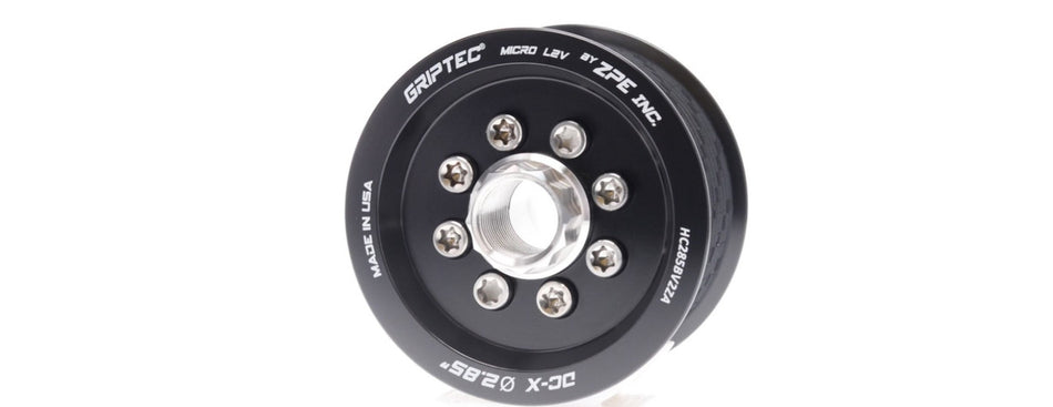 2,85" 10 Rib ZPE GripTec® 2-delige HellCat L2V zwarte poelie en naaf 