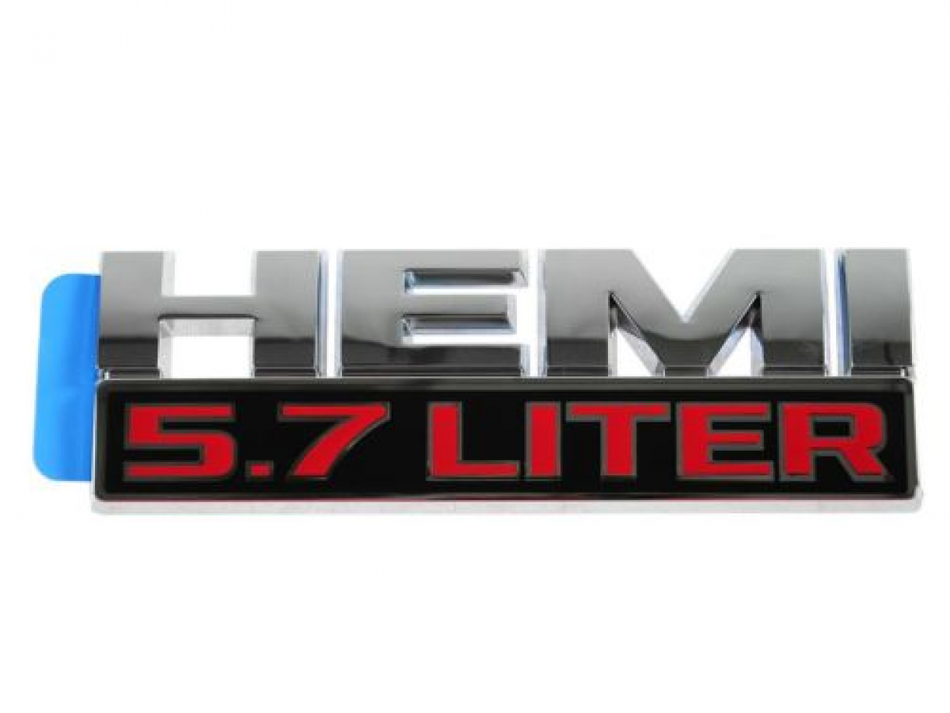 Logo HEMI 5.7 Liter chrome/black