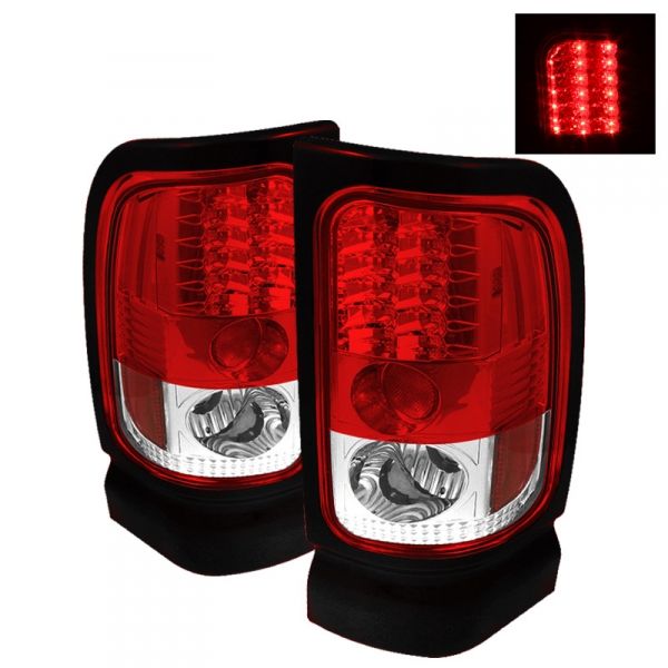 Dodge Ram 94-02 LED taillights red clear SPYDER
