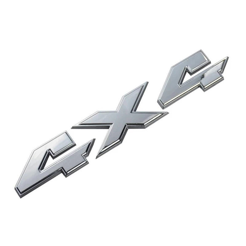Logo tailgate 4x4 chrome